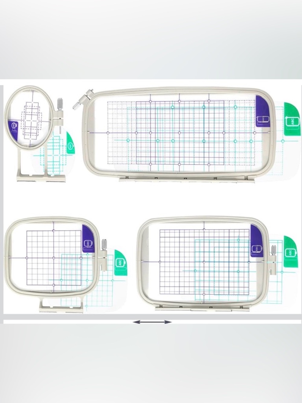 Sew Tech 4-in-1 Embroidery Hoop Kit for Brother & Babylock